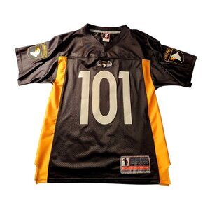 Army Airborne Battlefield Collection Football Jersey Size Medium Black Gold Sewn